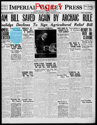 Page thumbnail for Imperial Valley Press
