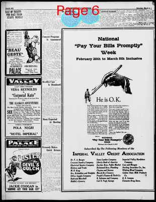 Page thumbnail for Imperial Valley Press