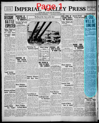 Page thumbnail for Imperial Valley Press