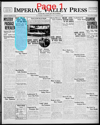 Page thumbnail for Imperial Valley Press