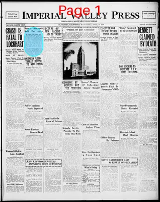 Page thumbnail for Imperial Valley Press
