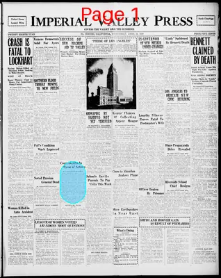 Page thumbnail for Imperial Valley Press