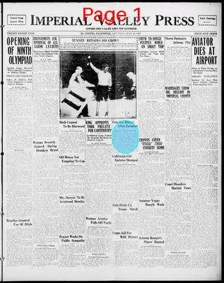 Page thumbnail for Imperial Valley Press