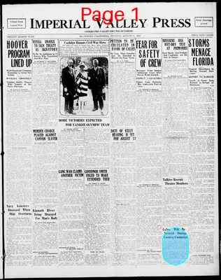 Page thumbnail for Imperial Valley Press