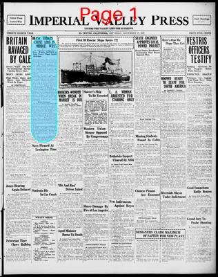 Page thumbnail for Imperial Valley Press