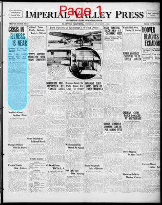 Page thumbnail for Imperial Valley Press
