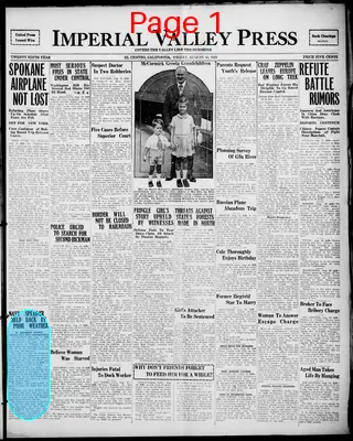 Page thumbnail for Imperial Valley Press