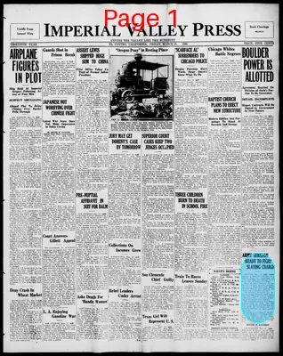 Page thumbnail for Imperial Valley Press