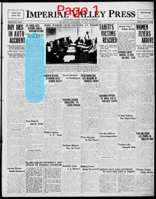 Page thumbnail for Imperial Valley Press