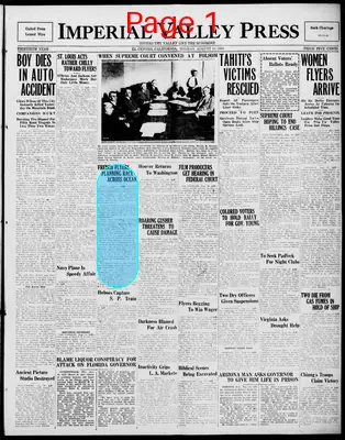 Page thumbnail for Imperial Valley Press