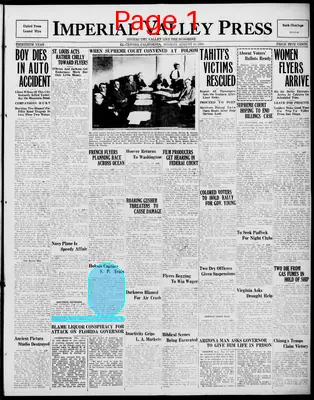 Page thumbnail for Imperial Valley Press