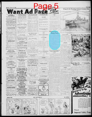 Page thumbnail for Imperial Valley Press
