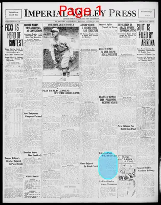 Page thumbnail for Imperial Valley Press