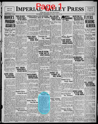 Page thumbnail for Imperial Valley Press