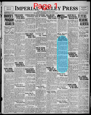 Page thumbnail for Imperial Valley Press