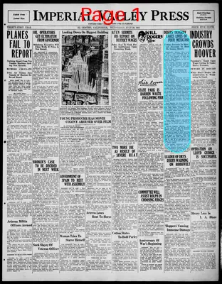 Page thumbnail for Imperial Valley Press