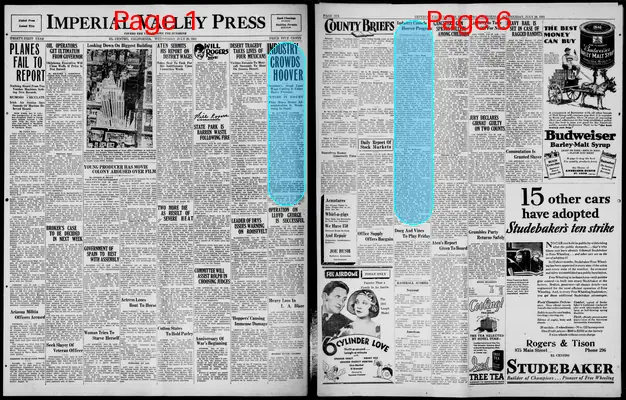 Page thumbnail for Imperial Valley Press