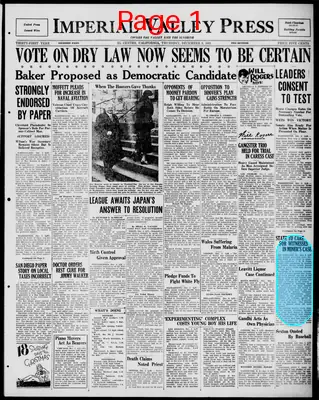 Page thumbnail for Imperial Valley Press