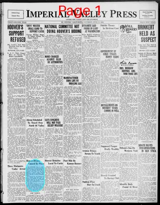 Page thumbnail for Imperial Valley Press
