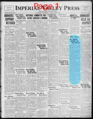 Page thumbnail for Imperial Valley Press