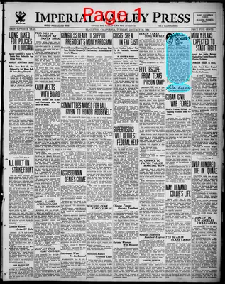 Page thumbnail for Imperial Valley Press