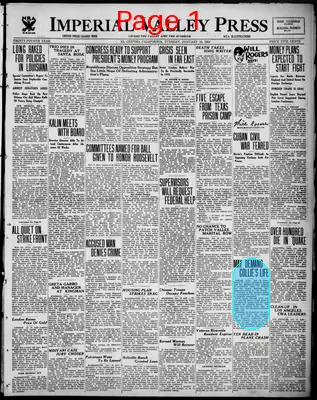 Page thumbnail for Imperial Valley Press