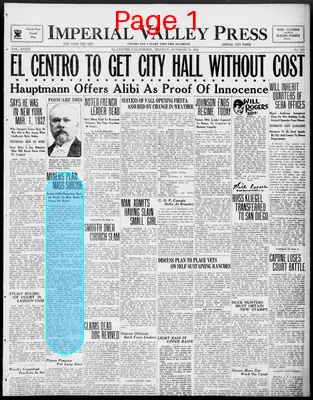 Page thumbnail for Imperial Valley Press