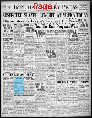 Page thumbnail for Imperial Valley Press