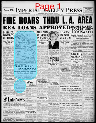 Page thumbnail for Imperial Valley Press
