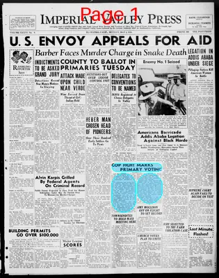 Page thumbnail for Imperial Valley Press