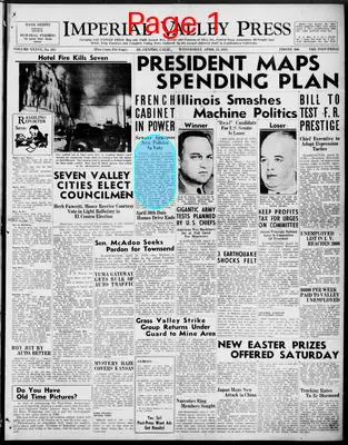 Page thumbnail for Imperial Valley Press