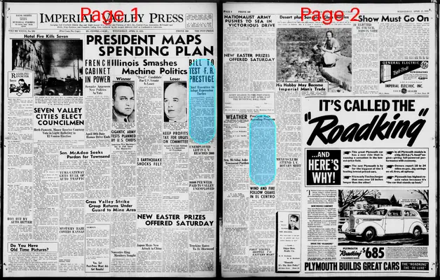 Page thumbnail for Imperial Valley Press