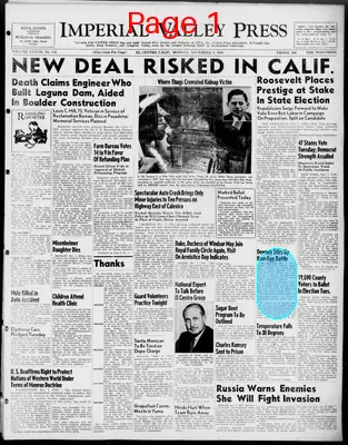 Page thumbnail for Imperial Valley Press