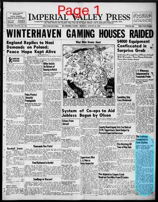 Page thumbnail for Imperial Valley Press