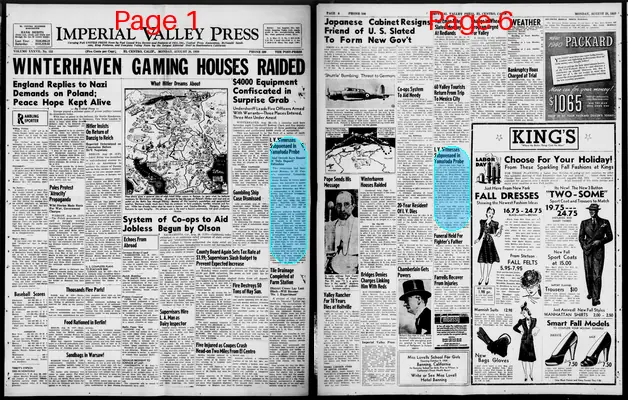 Page thumbnail for Imperial Valley Press