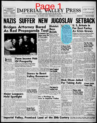Page thumbnail for Imperial Valley Press