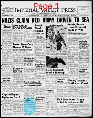 Page thumbnail for Imperial Valley Press
