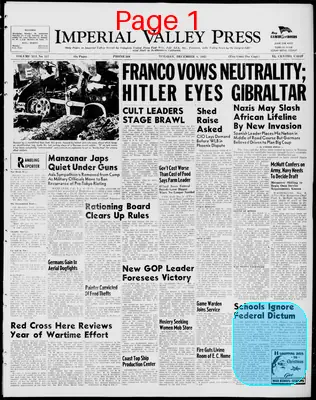Page thumbnail for Imperial Valley Press