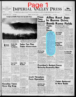 Page thumbnail for Imperial Valley Press