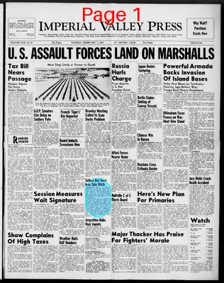 Page thumbnail for Imperial Valley Press