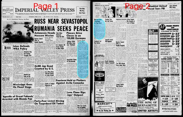 Page thumbnail for Imperial Valley Press
