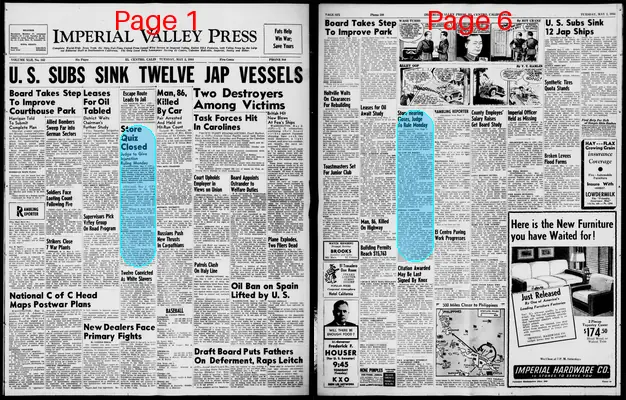Page thumbnail for Imperial Valley Press
