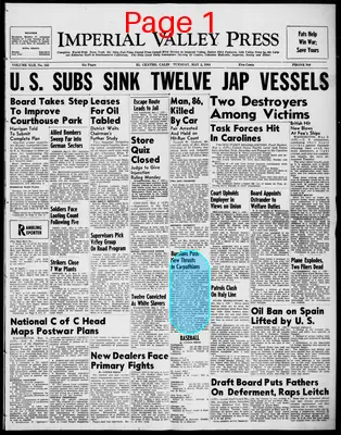 Page thumbnail for Imperial Valley Press