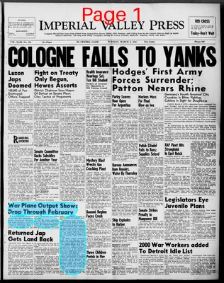 Page thumbnail for Imperial Valley Press