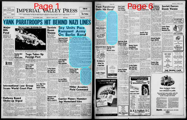 Page thumbnail for Imperial Valley Press
