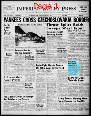 Page thumbnail for Imperial Valley Press