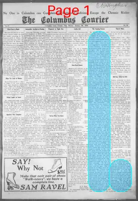 Page thumbnail for The Columbus Courier
