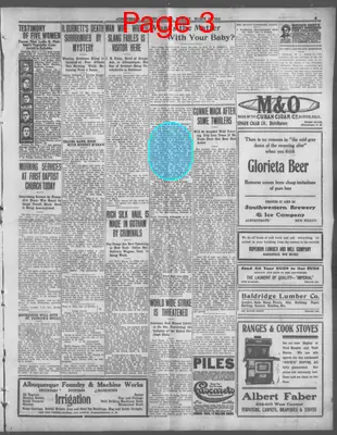 Page thumbnail for Albuquerque Evening Herald