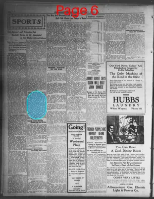 Page thumbnail for Albuquerque Evening Herald