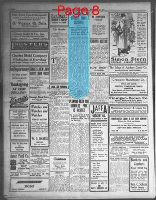 Page thumbnail for Albuquerque Evening Herald